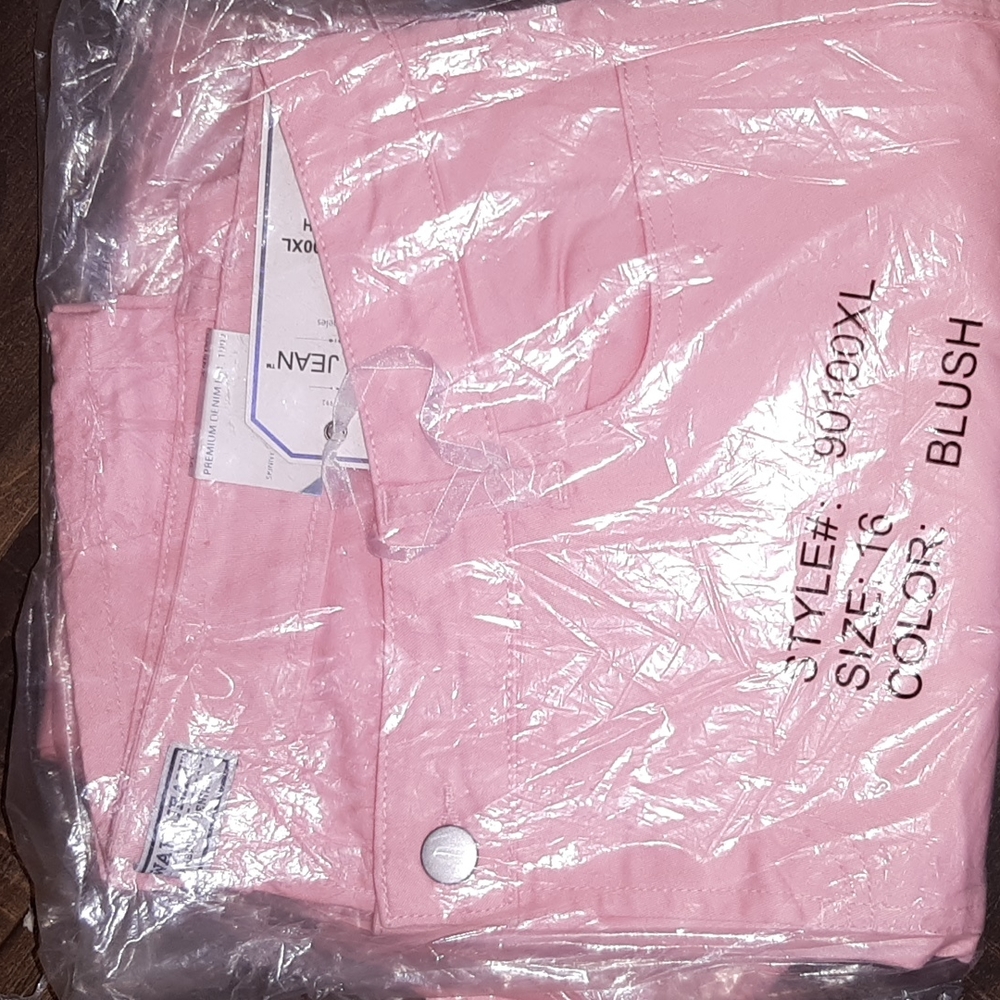 Pink Plus Size Jeans - Size 16